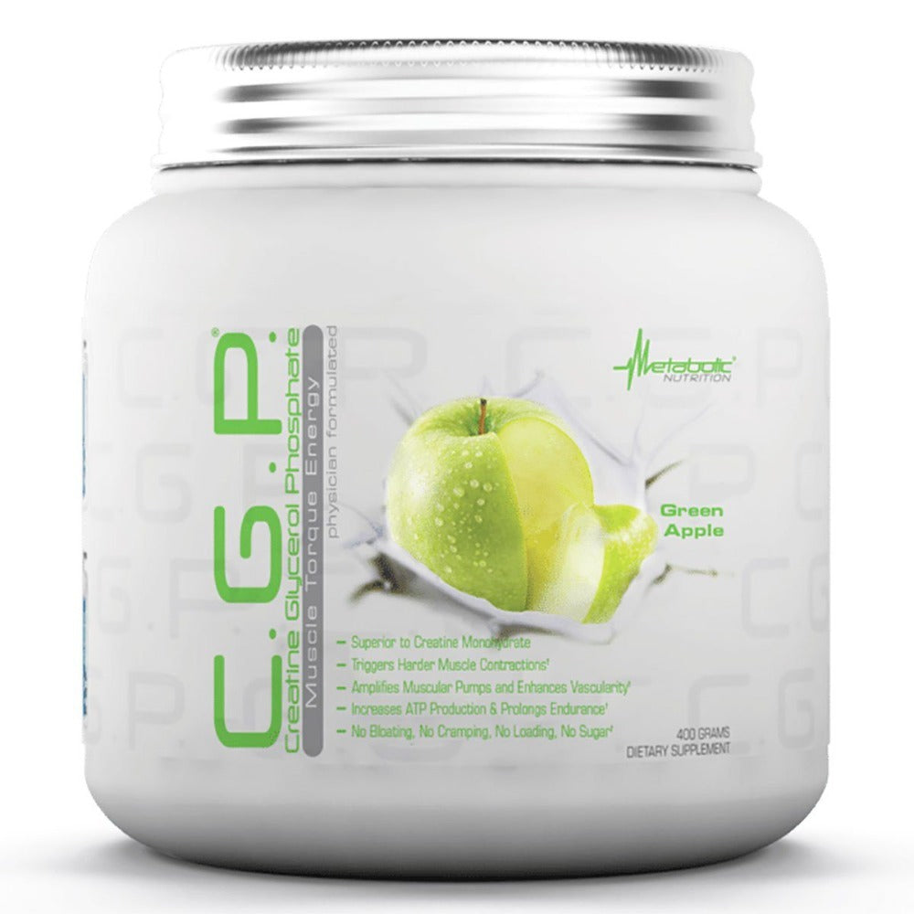 Metabolic Nutrition C.G.P. 400 Grams Creatine Metabolic Nutrition Green Apple  (1058822029355)