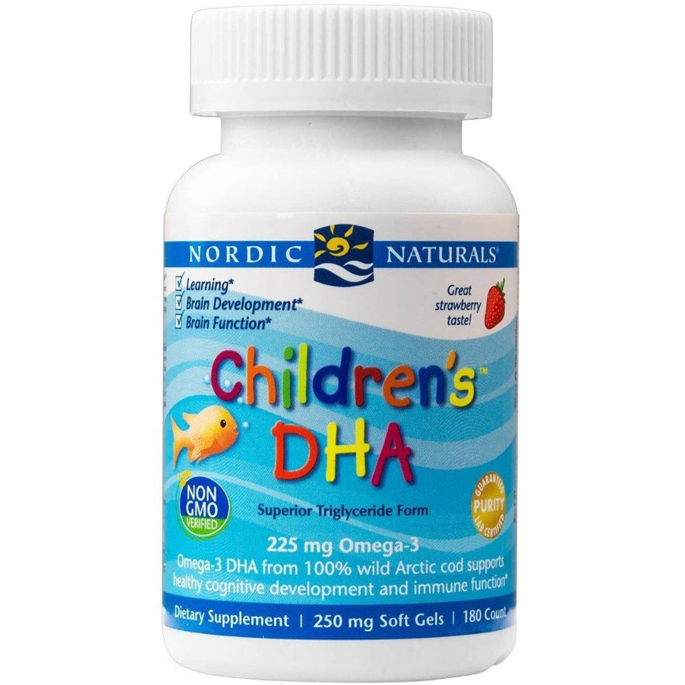 Nordic Naturals Children's DHA 180 SoftGels Omega Fatty Acids / EFAs Nordic Naturals  (1058793586731)