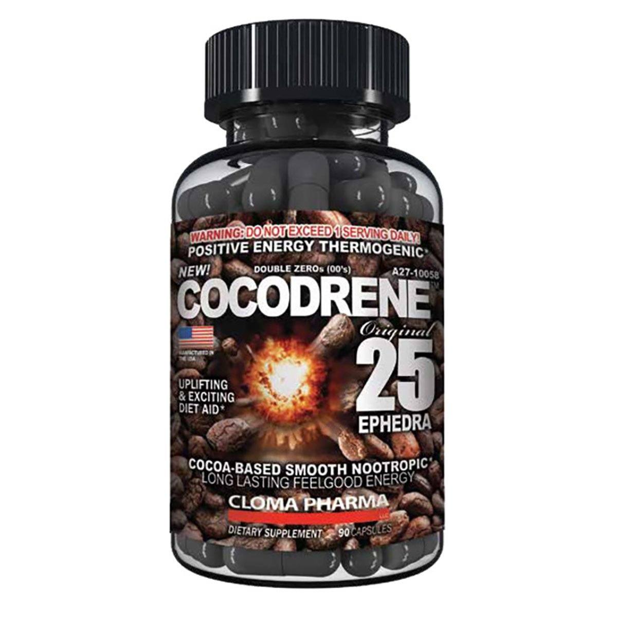 Cloma Pharma Cocodrene 25mg Ephedra 90 Caps Fat Burner Cloma Pharma  (1357663698987)