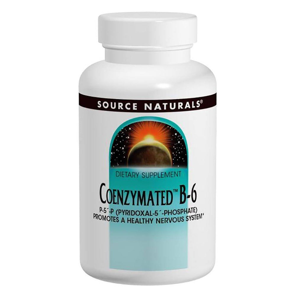 Source Naturals Coenzymated B-6 Sublingual 25mg 30 Tablets Vitamins Source Naturals  (1057878016043)
