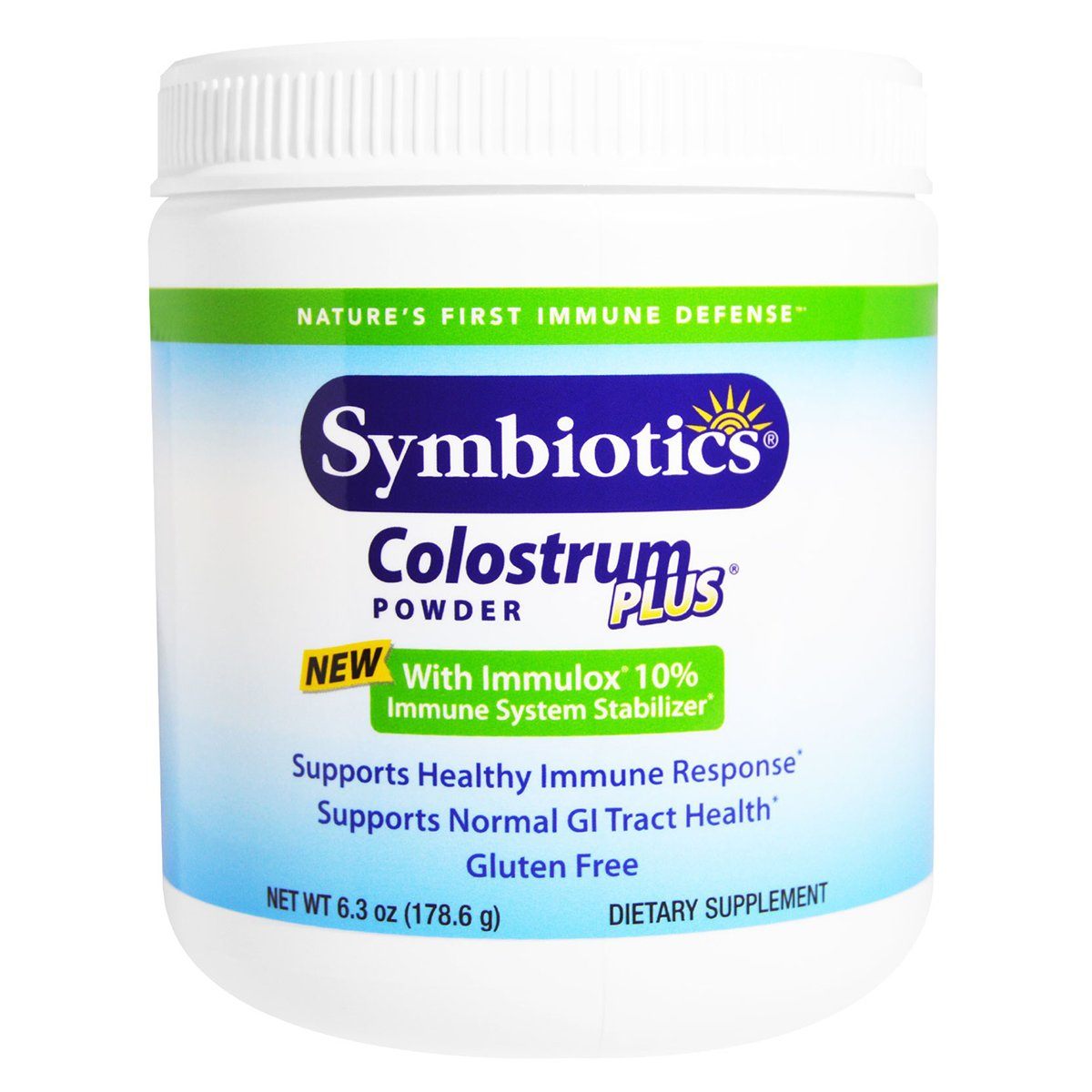 Symbiotics Colostrum Plus 100% Bovine Colostrum 180g Other Supplements Symbiotics  (1057982087211)