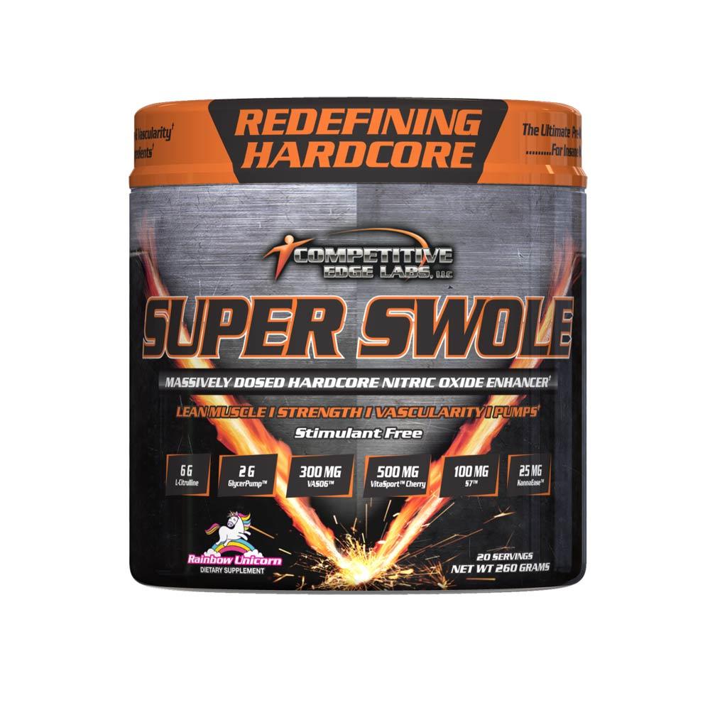 Competitive Edge Labs Super Swole 20 Servings Nitric Oxide Competitive Edge Labs Rainbow Unicorn  (4364490702913)