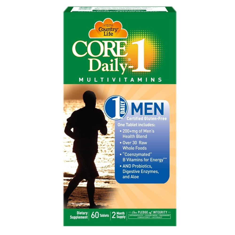 Country Life Core Daily-1 Men 60 Tabs Vitamins Country Life  (1058783952939)