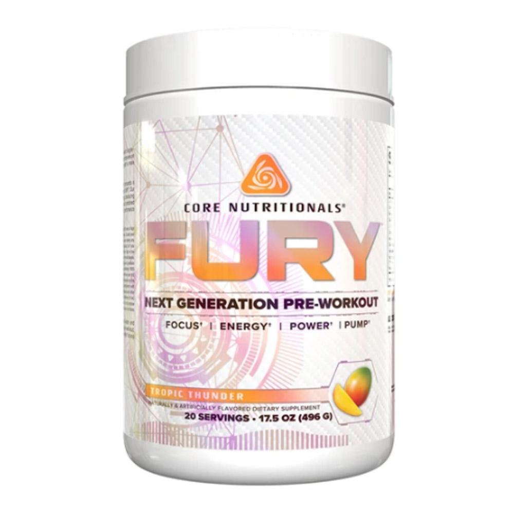 Core Nutritionals Fury 20 Servings Pre-Workouts Core Nutritionals Tropic Thunder  (4405705605185)