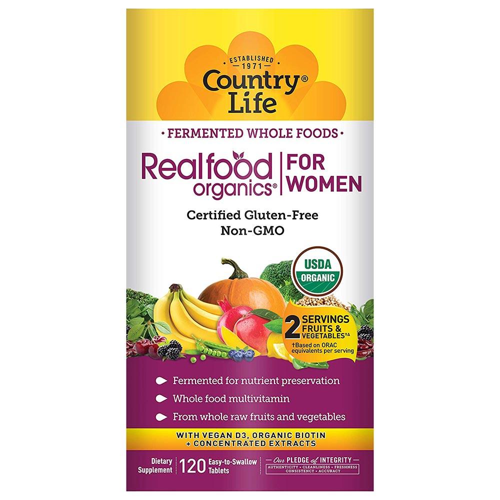 Country Life Realfood Organics Women's Daily Nutrition 120 Tabs Vitamins Country Life  (1058782642219)