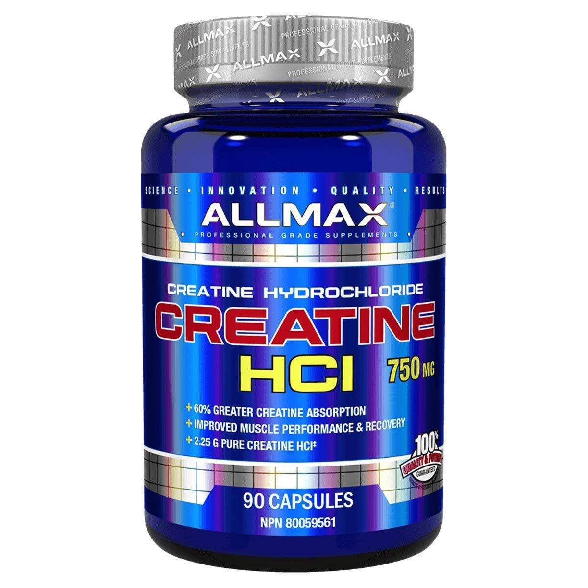 Allmax Nutrition Creatine HCL 750mg 90 Caps Creatine Allmax Nutrition  (1059198697515)