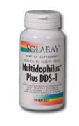Solaray Multidophilus plus DDS-1 (Non-Dairy, Freeze-Dried) 4 Billoin 90 Caps Digestive Health / Probiotics Solaray  (1057900724267)