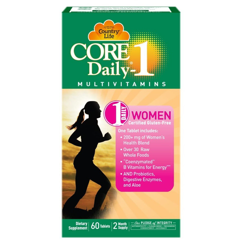 Country Life Core Daily-1 Women 60 Tabs Vitamins Country Life  (1058785853483)