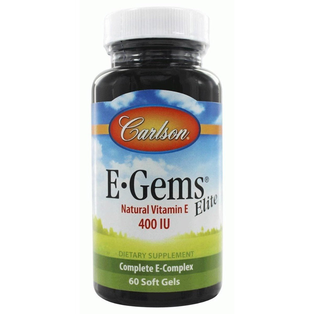 Carlson E-Gems Elite 400 IU 60 Softgels Vitamins Carlson  (1057908293675)