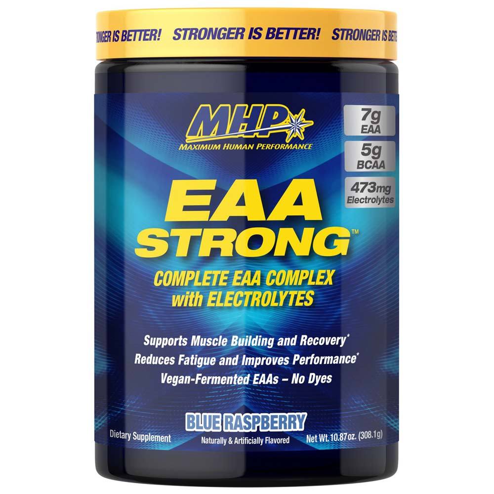 MHP EAA Strong 30 Servings Amino Acids MHP Blue Raspberry  (4468259651649)