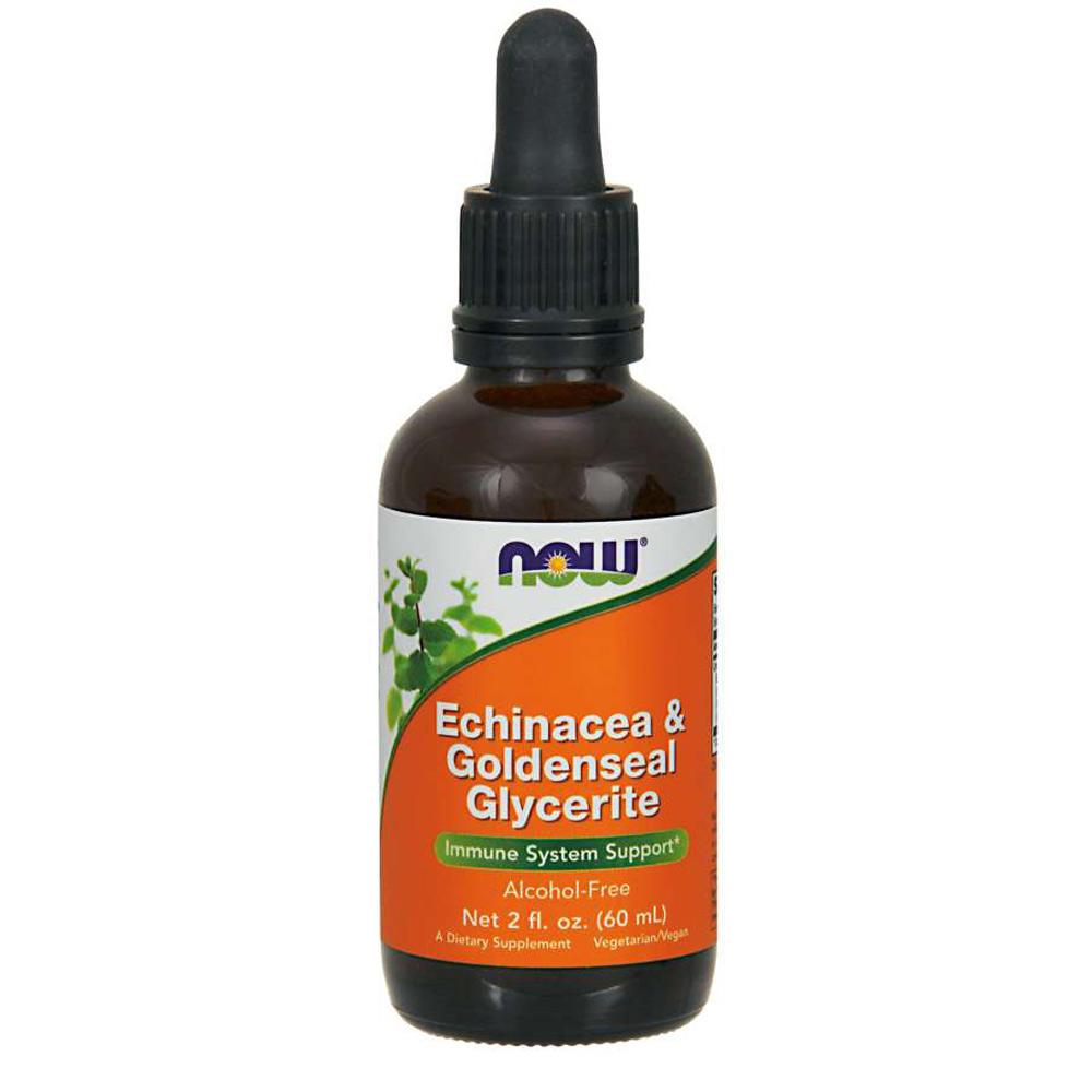 Now Foods Echinacea & Goldenseal Glycerite 2 fl oz. Herbs Now Foods  (4340758609985)