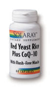 Solaray Red Yeast Rice plus CoQ10 w/ Flush-free Niacin 90 Caps Antioxidants / CoQ-10 Solaray  (1058317336619)
