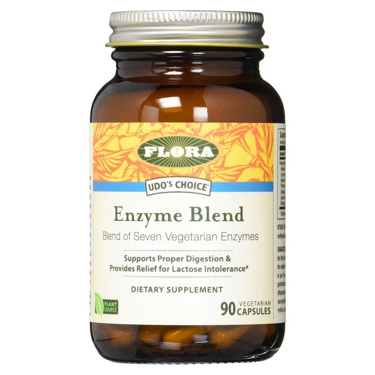 Flora (Udo's Choice) Udo's Choice Enzyme Blend 90 Caps Digestive Health / Probiotics Flora (Udo's Choice)  (1058630271019)