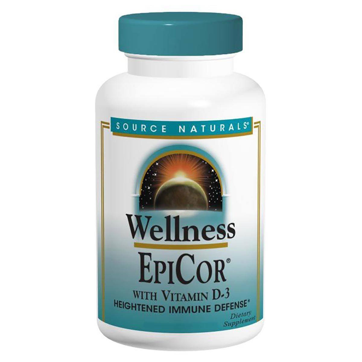 Source Naturals EpiCor with Vitamin D-3 500mg 120 Capsules Source Naturals  (1059100164139)