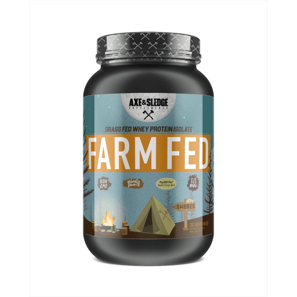Axe & Sledge FarmFed Protein 30 Servings Protein Powders AXE & SLEDGE SMORES  (1812332412971)