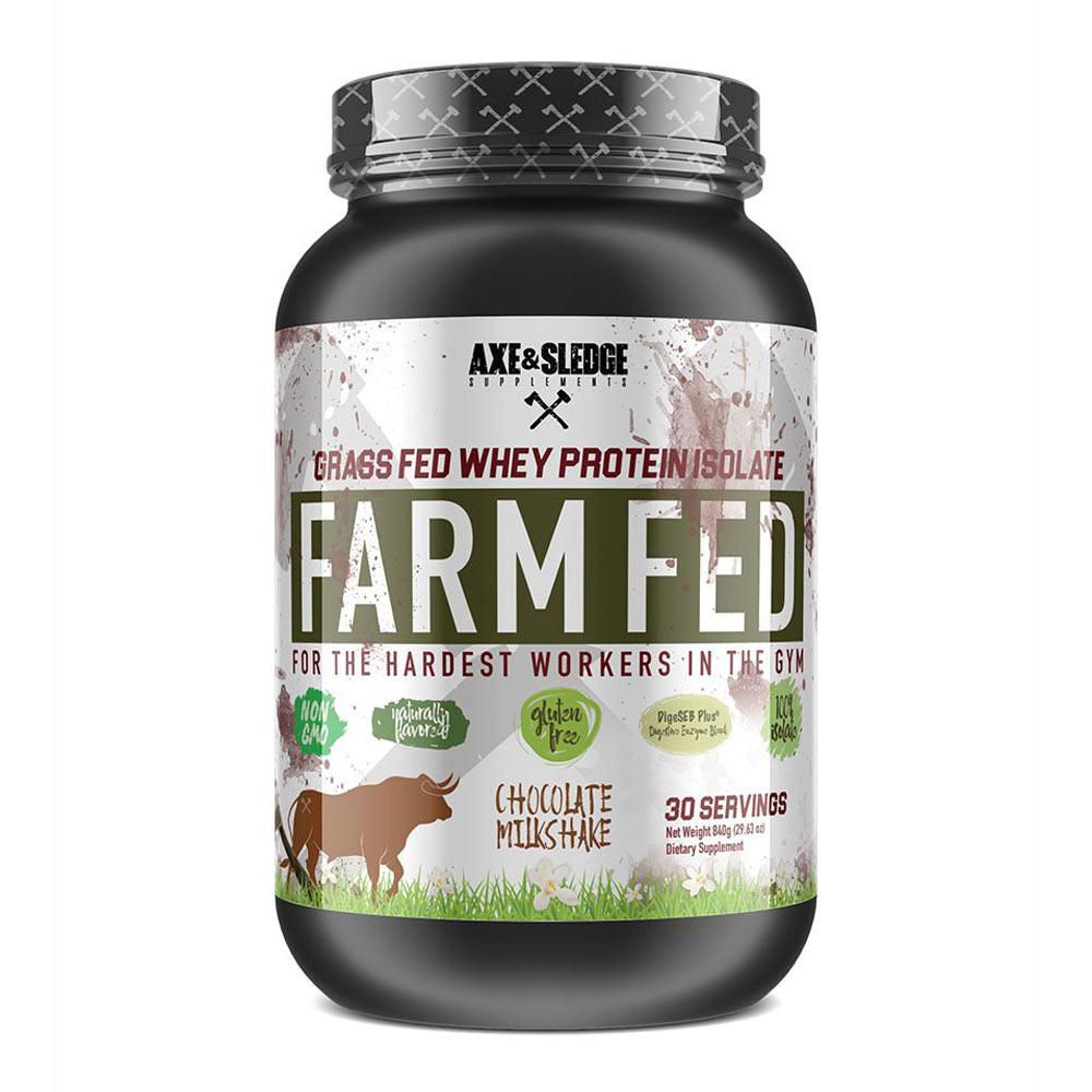 Axe & Sledge FarmFed Protein 30 Servings | Grass Fed Whey Protein Isolate Protein Powders AXE & SLEDGE CHOCOLATE  (1812332412971)