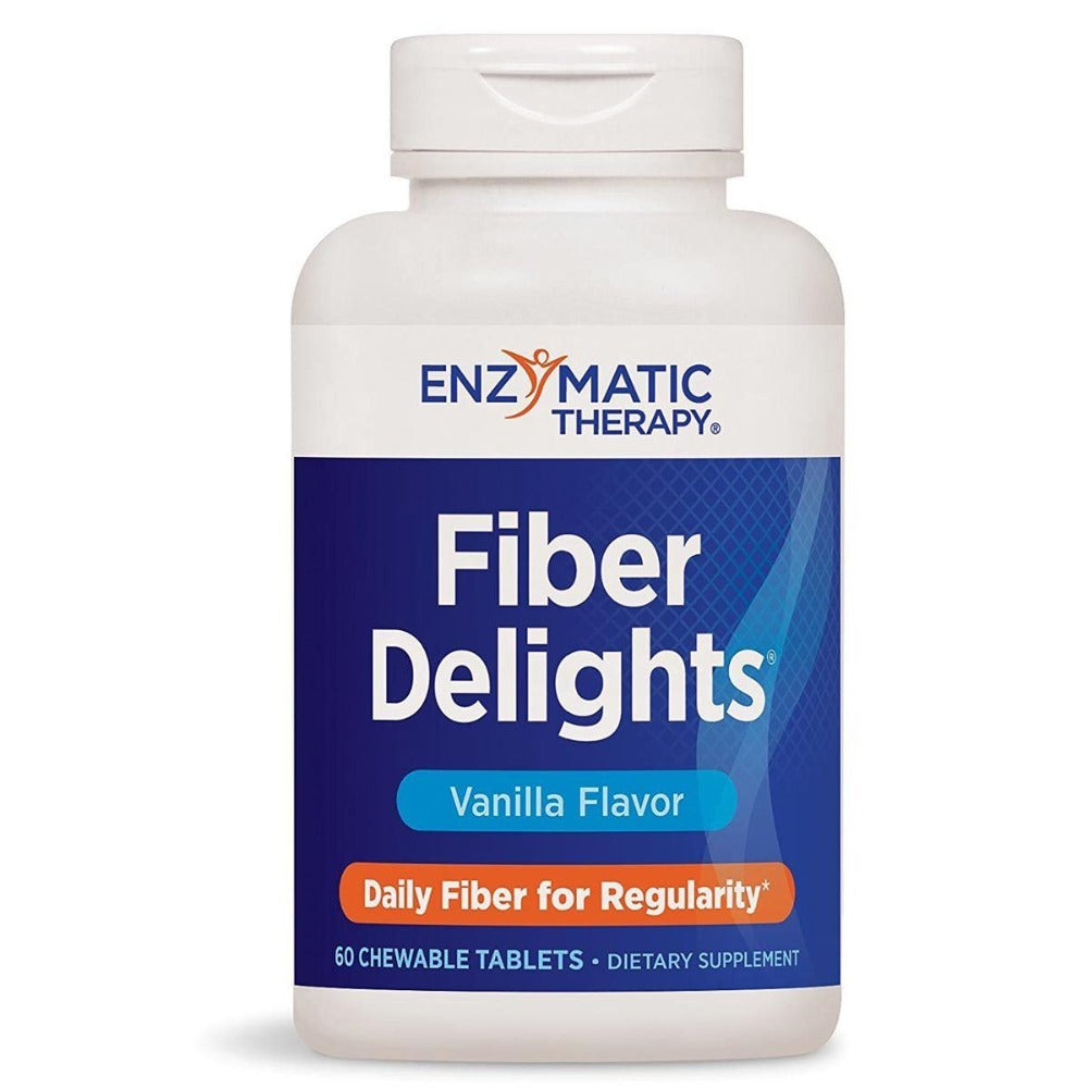 Enzymatic Therapy Fiber Delights 60 Chews Digestive Health / Probiotics Enzymatic Therapy  (1057959510059)
