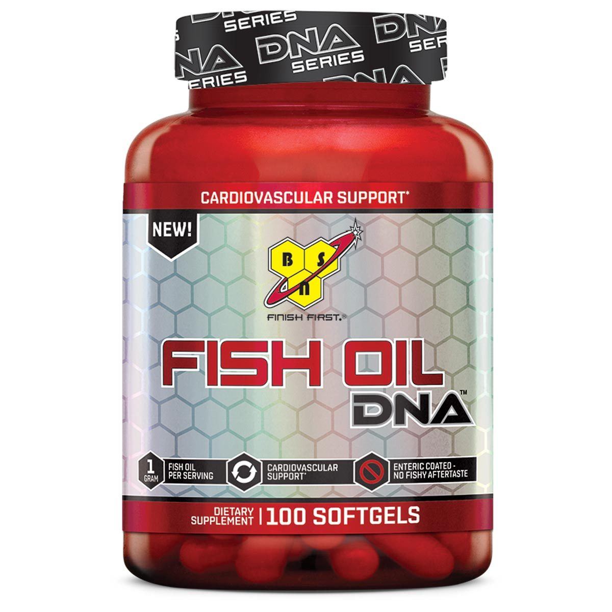 BSN Fish Oil DNA 100 Softgels Omega Fatty Acids / EFAs BSN  (1059182805035)
