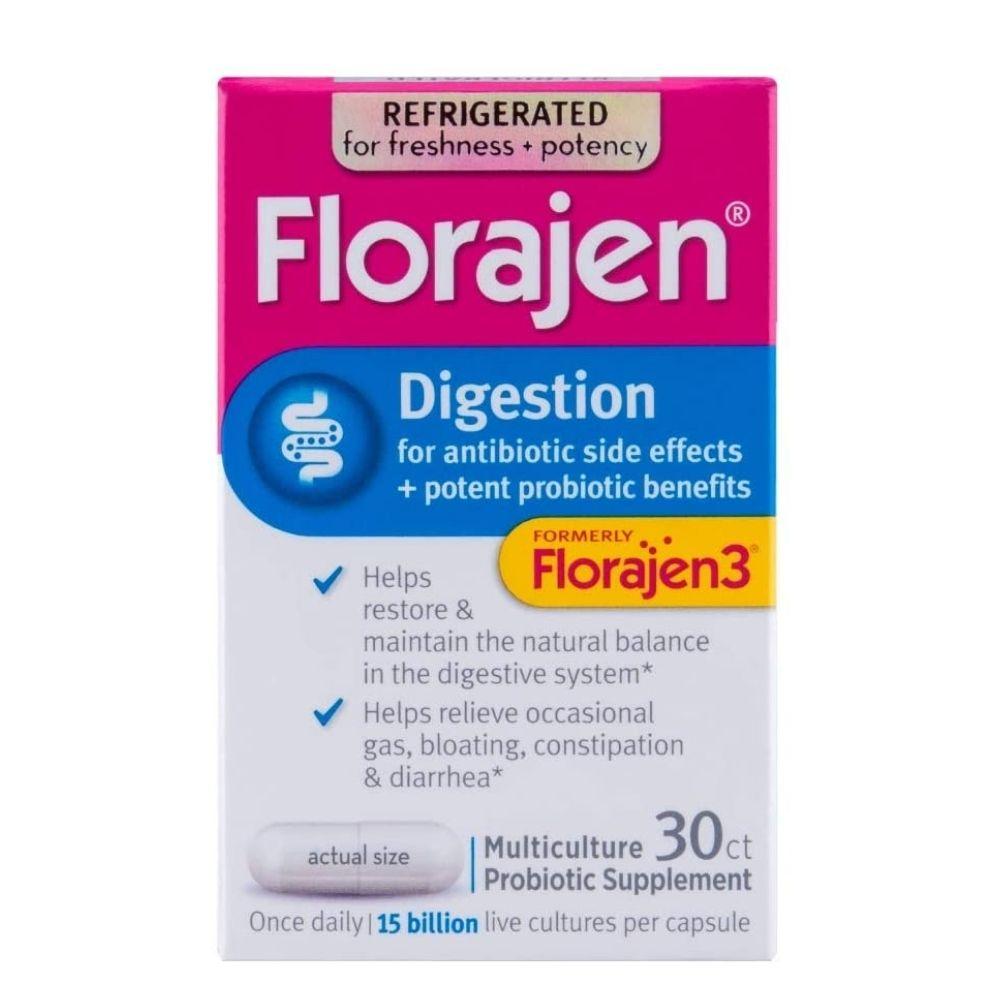 American Lifeline Florajen Digestion 3 30 Caps Digestive Health / Probiotics American Lifeline 