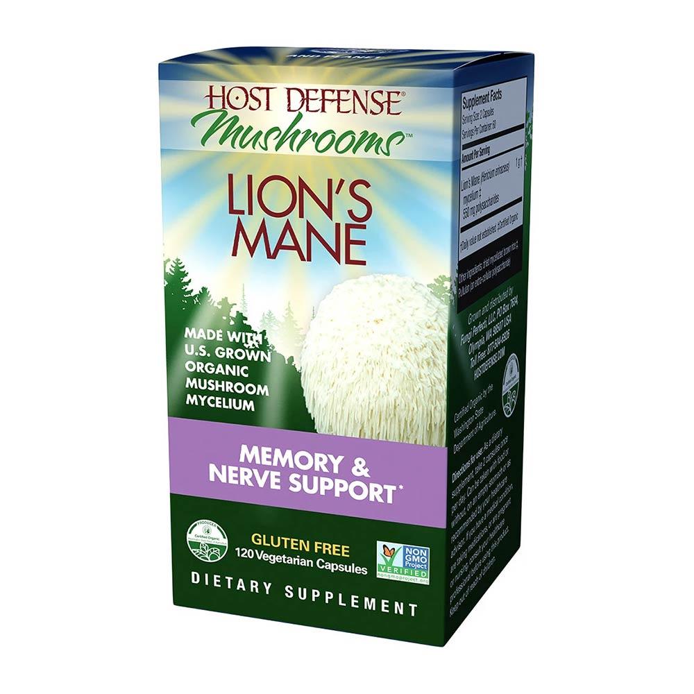 HOST DEFENSE LIONS MANE 120C Specialty Health Products Fungi Perfect 
