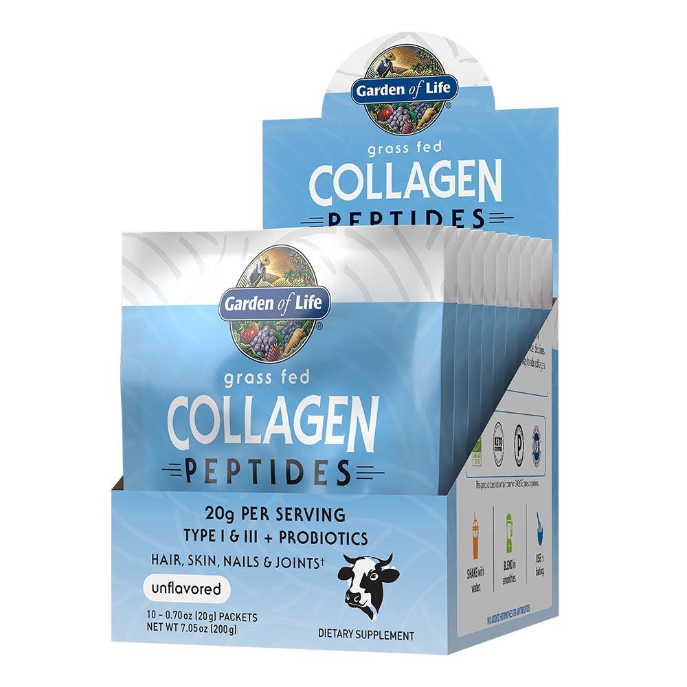 Garden Of Life Grass Fed Collagen 10 Packets Protein Powders Garden of Life  (1622411247659)