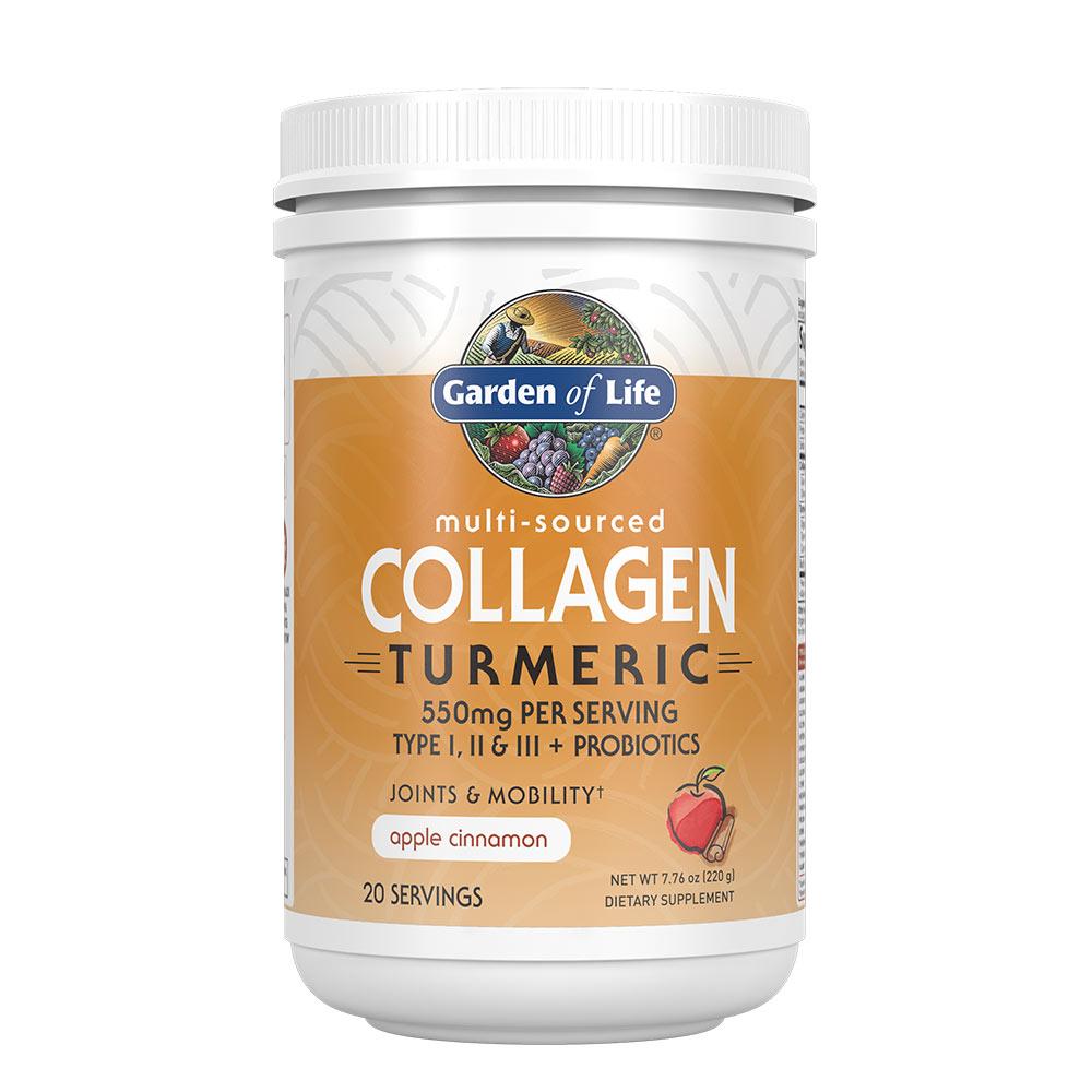 Garden Of Life Multi Sourced Collagen Turmeric Apple Cinnamon Protein Powders Garden of Life  (1622410493995)