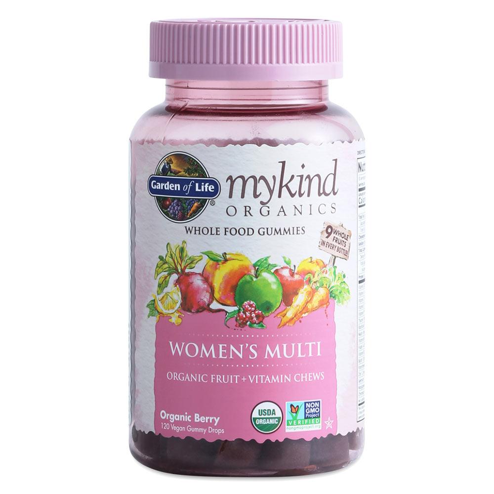 Garden of Life MyKind Organics Women's Gummy Multi 120FC Multi Vitamins Garden of Life  (1678647492651)