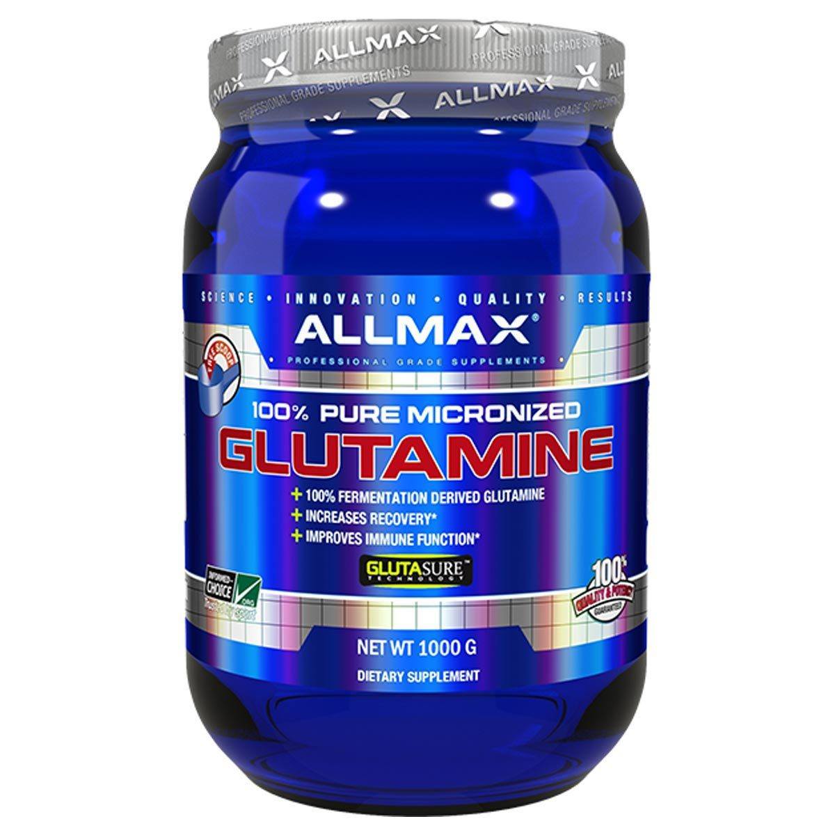 Allmax Nutrition Glutamine 1000 Grams Amino Acids Allmax Nutrition  (1058581905451)