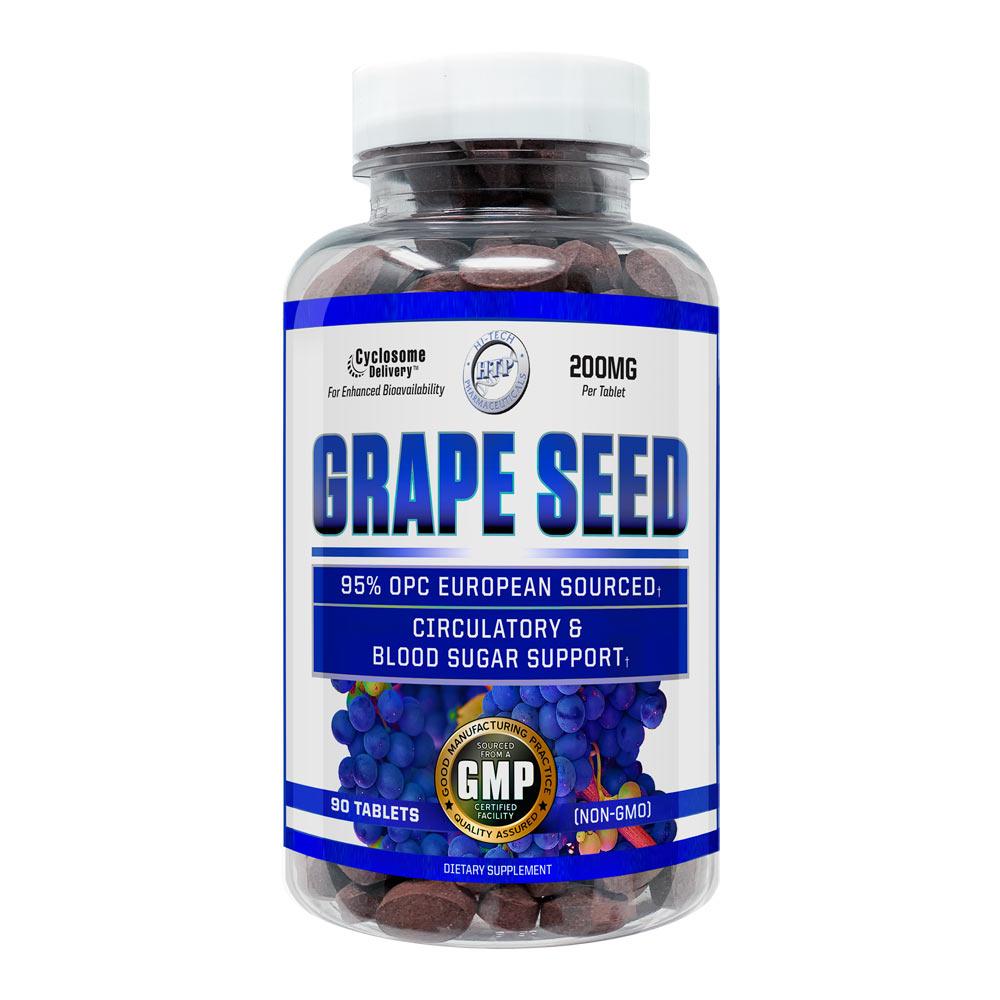 Hi-Tech Pharmaceuticals Grape Seed 200mg 90 Tablets Herbs Hi-Tech Pharmaceuticals  (4430099447873)