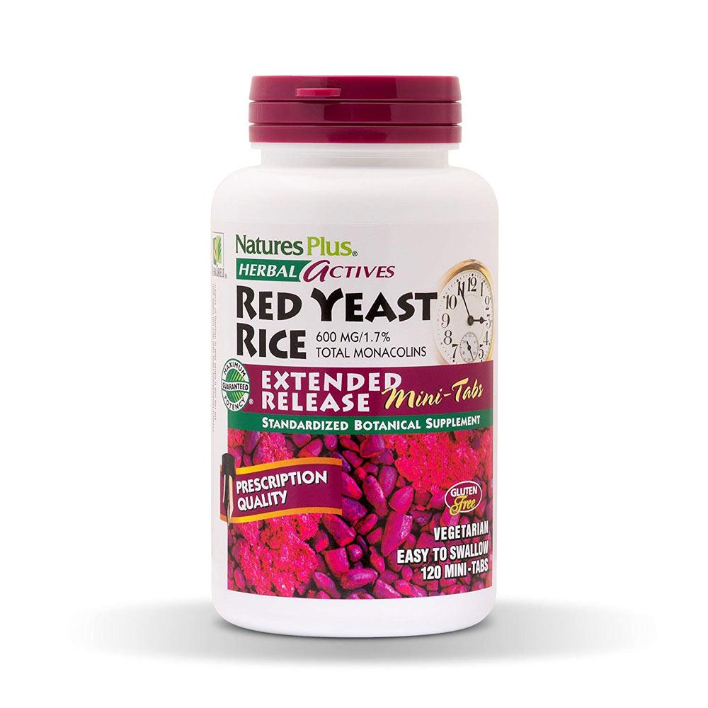Nature's Plus Herbal Actives Red Yeast Rice 600mg 60 Tablets Herbs Nature's Plus  (1797542772779)