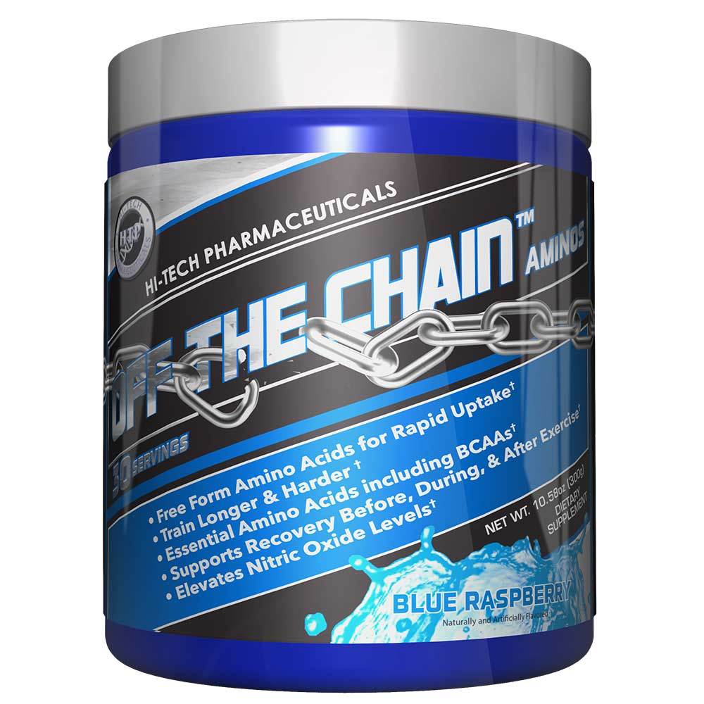 Hi-Tech Pharmaceuticals Off the Chain 30 Servings Amino Acids Hi-Tech Pharmaceuticals Blue Raspberry  (1059218456619)