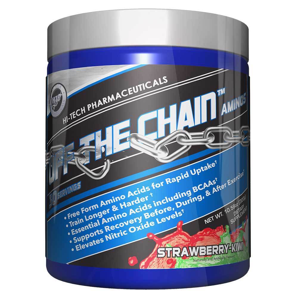 Hi-Tech Pharmaceuticals Off the Chain 30 Servings Amino Acids Hi-Tech Pharmaceuticals Strawberry Kiwi  (1059218456619)