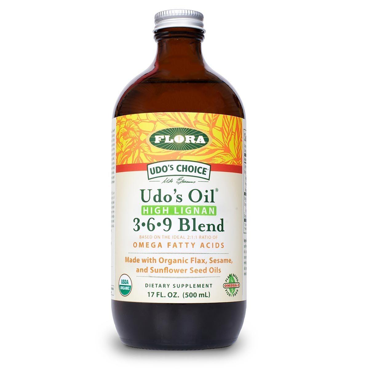 Flora (Udo's Choice) Udo's Choice High Lignan 3 6 9 Oil Blend 17oz Omega Fatty Acids / EFAs Flora (Udo's Choice)  (1057985658923)