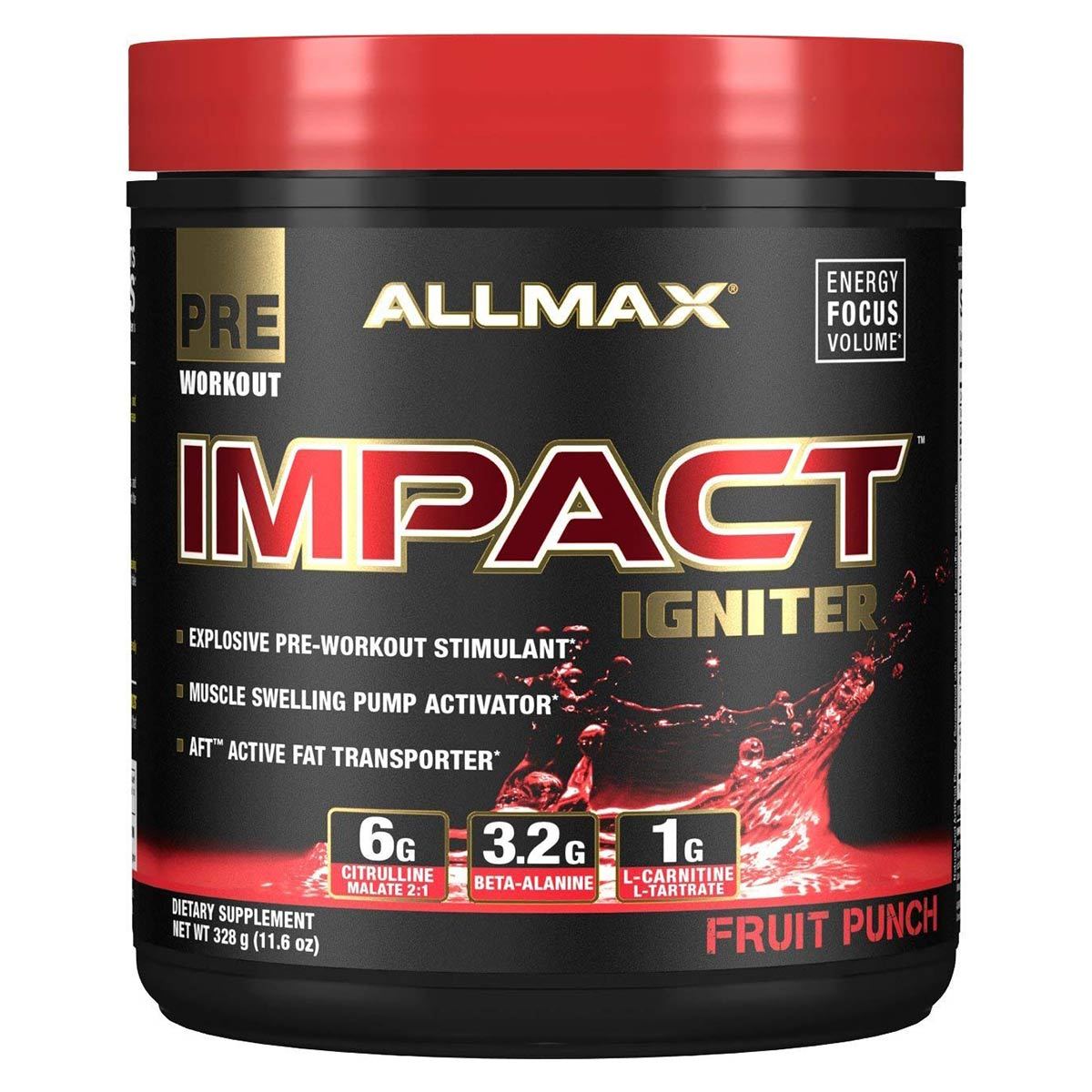 Allmax Nutrition IMPACT Igniter 20 Servings Amino Acids Allmax Nutrition Fruit Punch  (1059295887403)