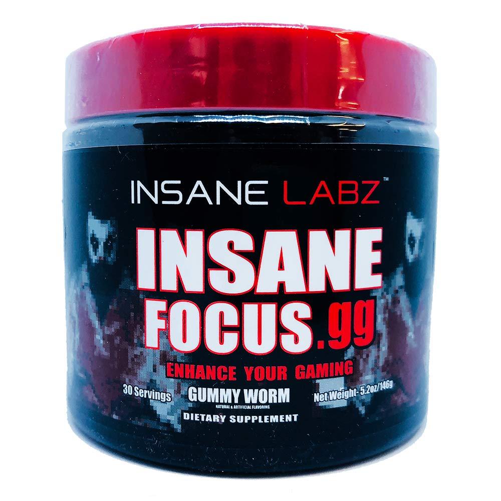 INSANE Insane Focus.GG 30 Servings | Focus, Energy & Mood Specialty Health Products Insane Labz Gummy Worm  (1769023701035)