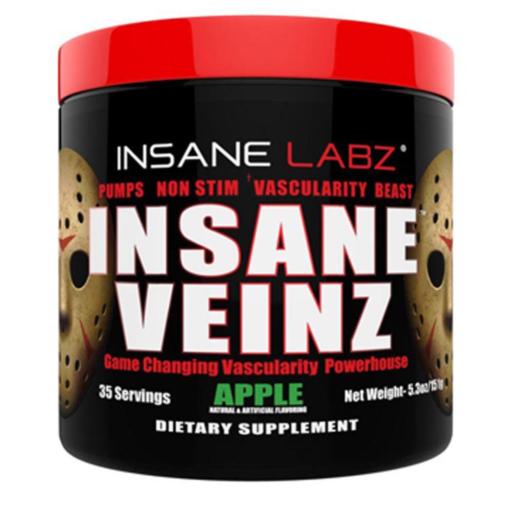 Insane Labz Insane Veinz 35 Servings Sports Performance Recovery Insane Labz Apple  (1712163094571)