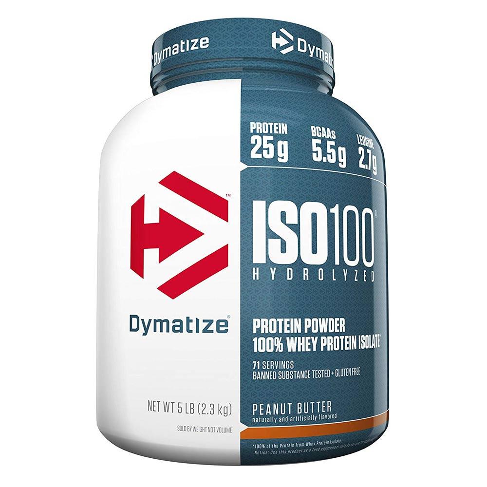 Dymatize ISO 100 Hydrolyzed Whey 5 lbs Protein Dymatize Peanut Butter  (1058763833387)