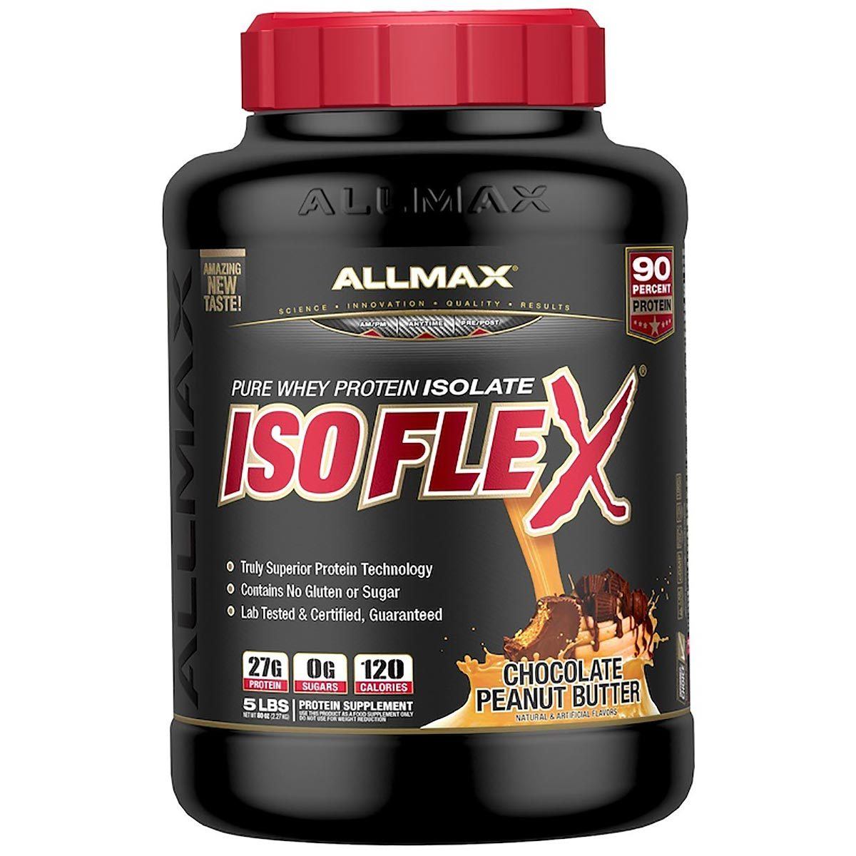Allmax Nutrition IsoFlex 5 Lbs Protein Allmax Nutrition Peanut Butter Chocolate  (1058318843947)