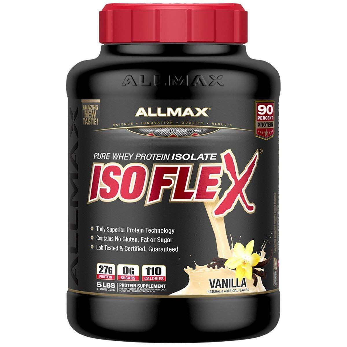 Allmax Nutrition IsoFlex 5 Lbs Protein Allmax Nutrition Vanilla  (1058318843947)