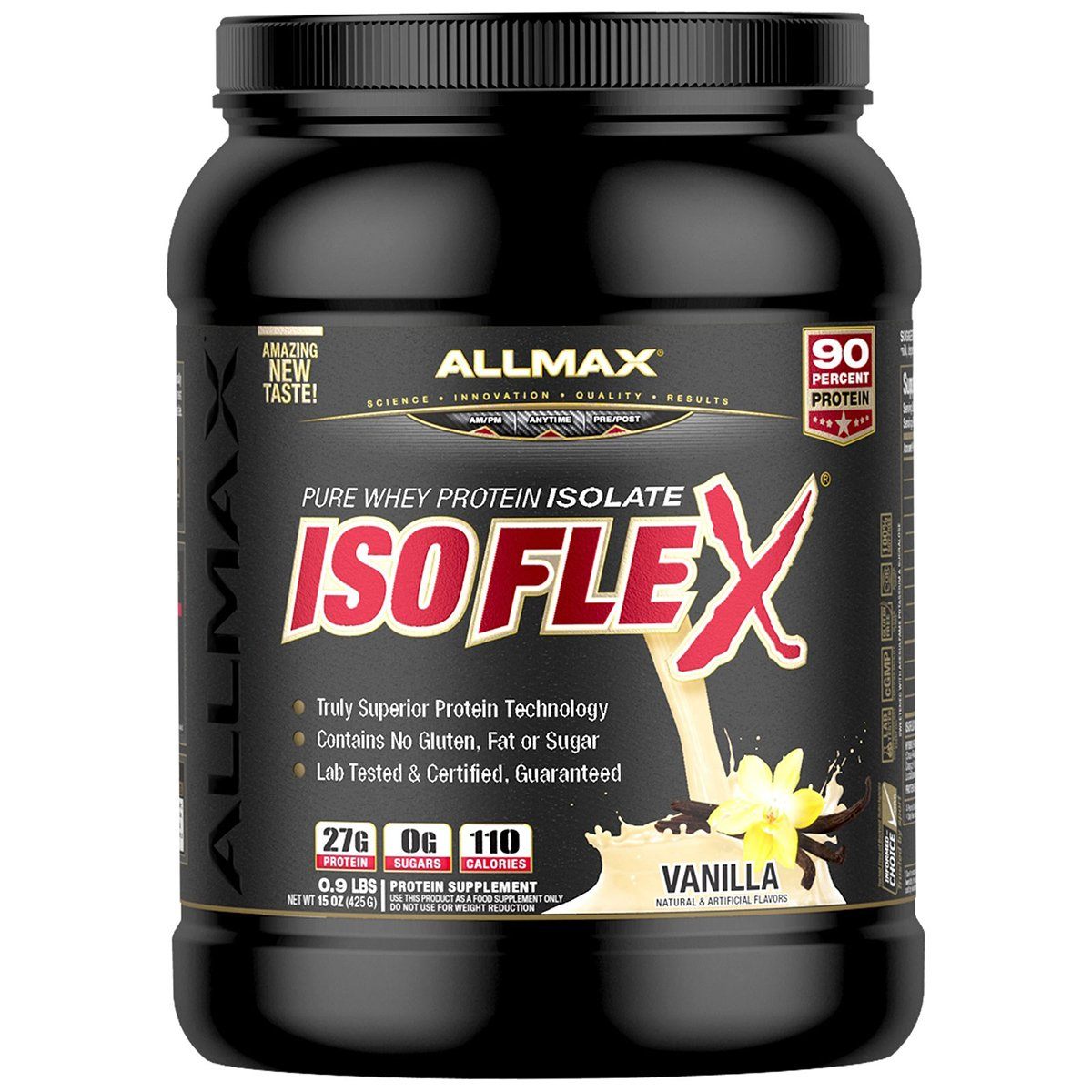 Allmax Nutrition Isoflex 15 Oz Protein Allmax Nutrition Vanilla  (1059030761515)