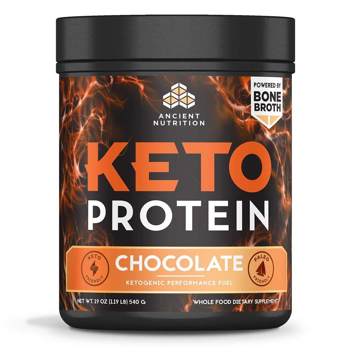 Keto Protein 17 Servings Protein Powders Ancient Nutrition Chocolate  (1556674281515)
