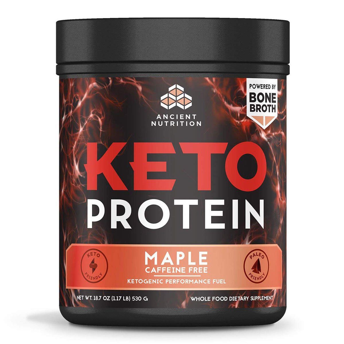 Keto Protein 17 Servings Protein Powders Ancient Nutrition Caffeine Free Maple  (1556674281515)