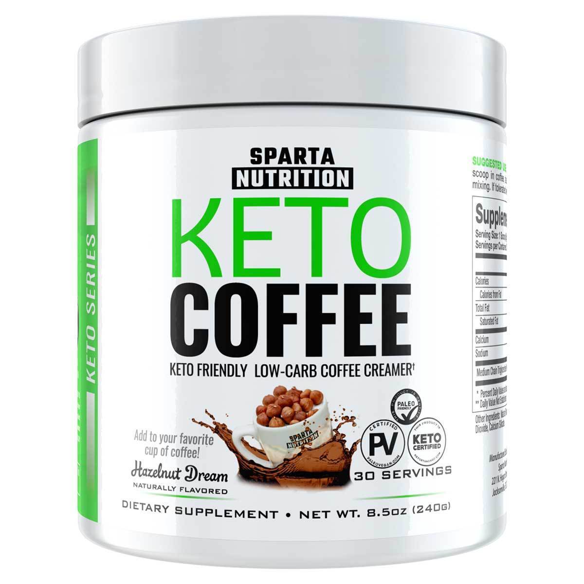 Sparta Nutrition Keto Coffee 30 Servings Specialty Health Products Sparta Nutrition Hazelnut Dream  (1507125231659)