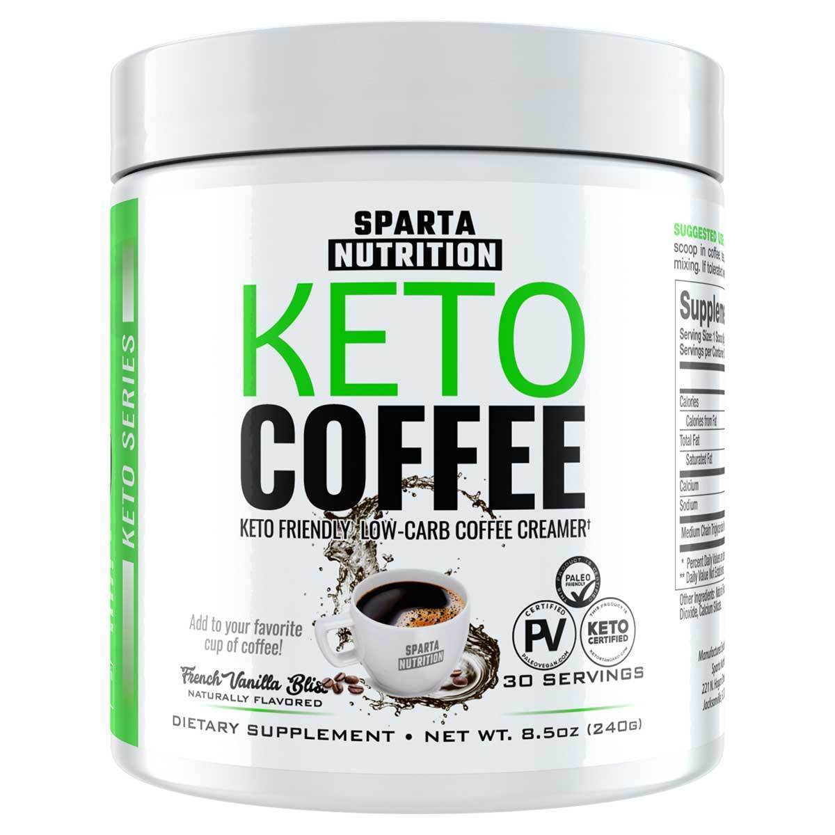 Sparta Nutrition Keto Coffee 30 Servings Specialty Health Products Sparta Nutrition French Vanilla Bliss  (1507125231659)