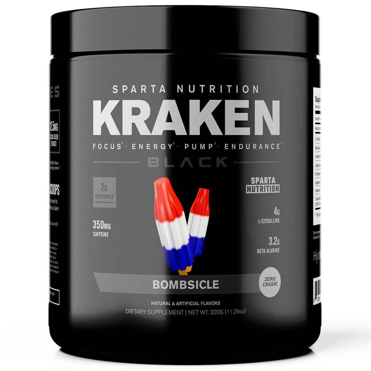 Kraken Black 40 Servings Sports Performance Recovery Sparta Nutrition Bombsicle  (1498675249195)