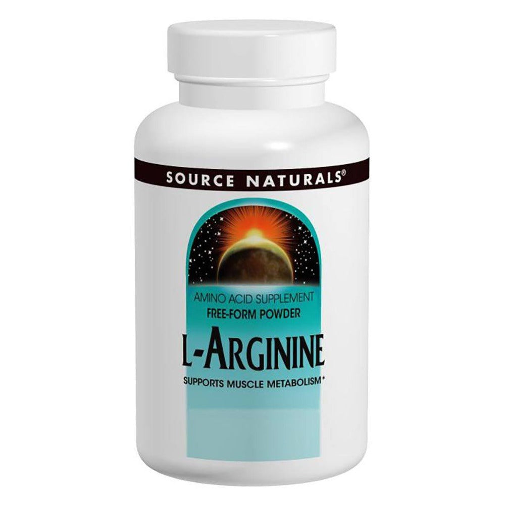 Source Naturals L-Arginine Powder 100 Grams Amino Acids Source Naturals  (1058091073579)