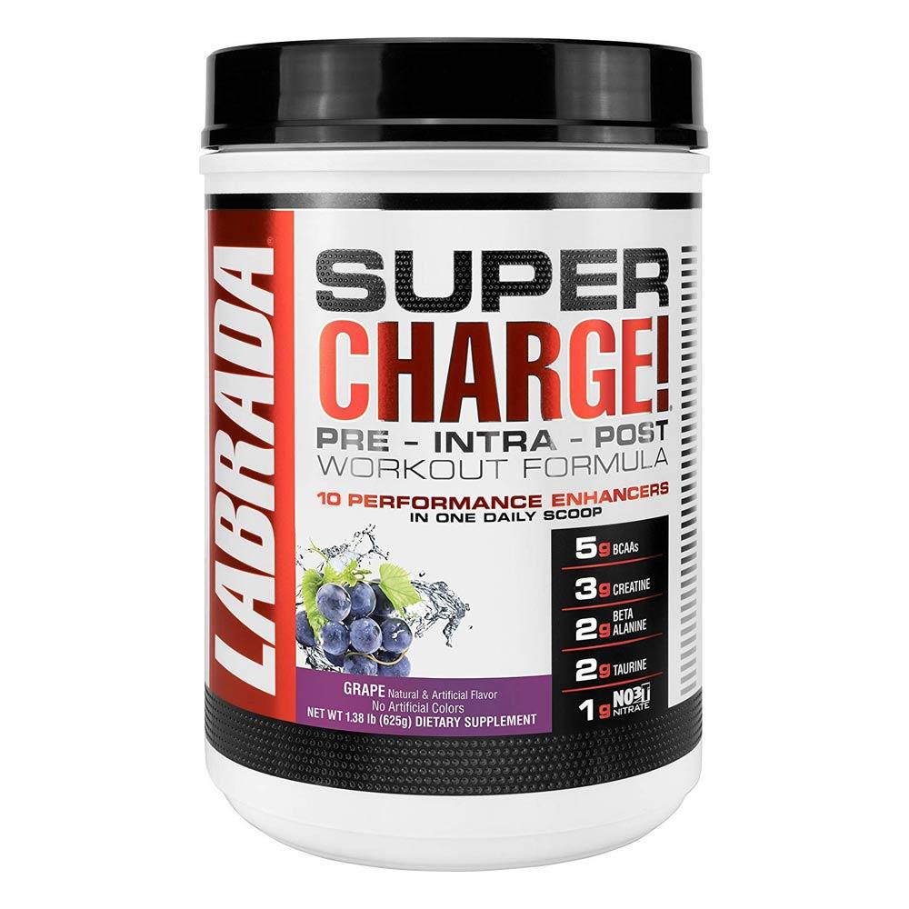 Labrada Nutrition Super Charge 25 Servings | Pre-Workout Unclassified Labrada Nutrition Grape  (1753743163435)