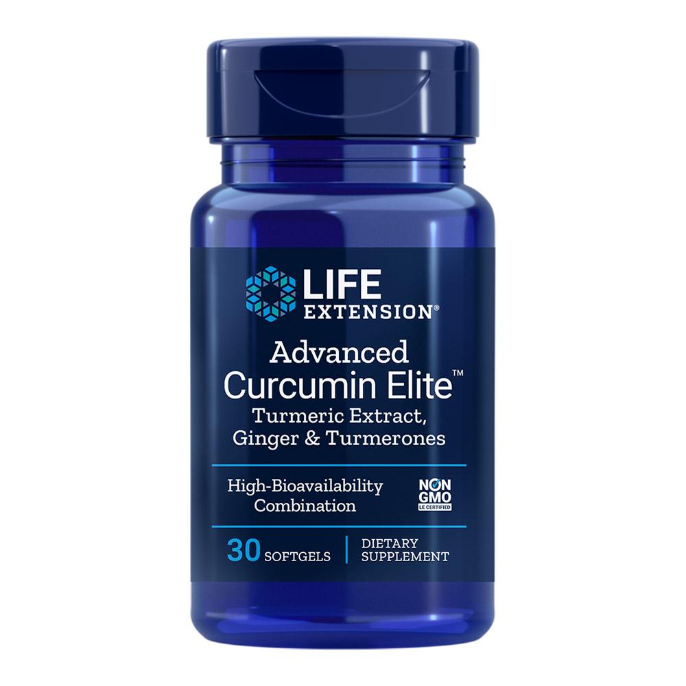 Life Extension Curcumin Elite Turmeric, Ginger & Turmerones 30 Servings Herbs Life Extension  (4378237730881)