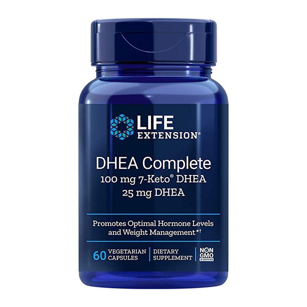 Life Extension DHEA Complete 100mg 7-Keto DHEA 25mg DHEA Sports Performance Recovery Life Extension  (4428732039233)