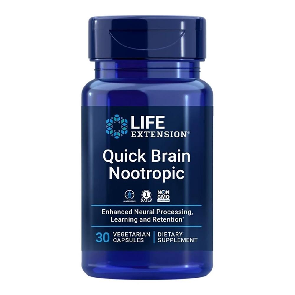 Life Extension Quick Brain Nootropic 30vc Nootropics Life Extension  (4571520958529)